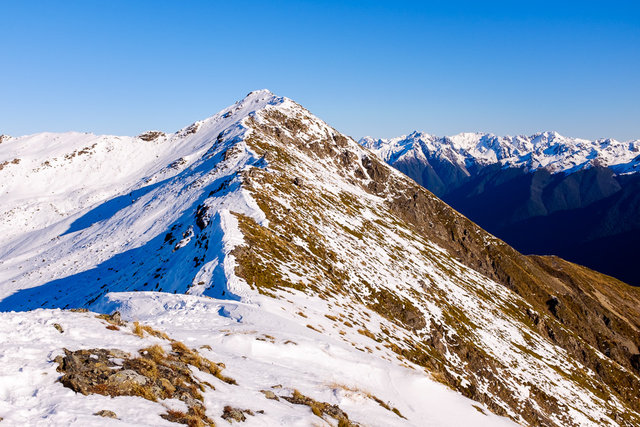 Out of the breath on the top of St Arnaud Range