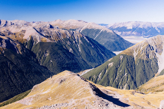 Steep hills of Southern Alps