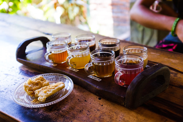 A coffee tasting time