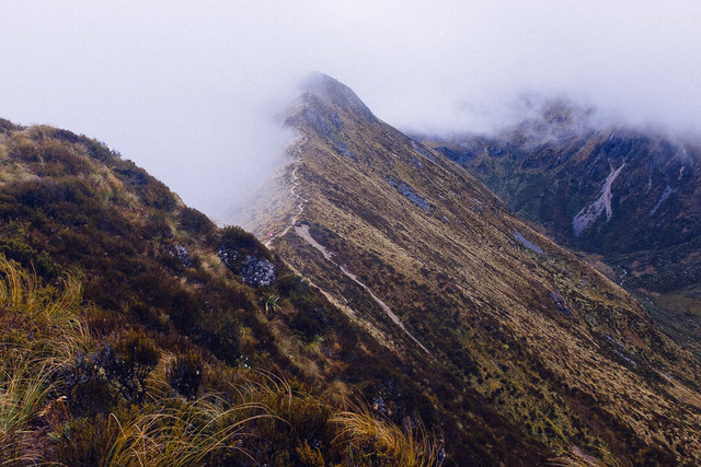 The second day on the ridge was tough with gusts over 100km/hr