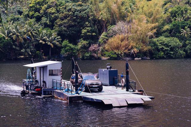 Ouaième ferry -- according to local tribes also the place is where the entrance to the land of dead people is found