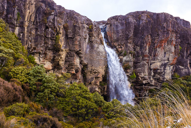 Taranaki falls in their entire beauty