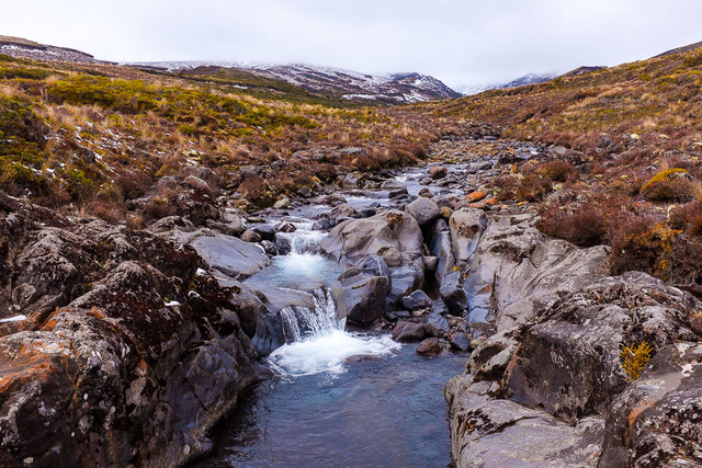 A beautiful stream running through the mountains