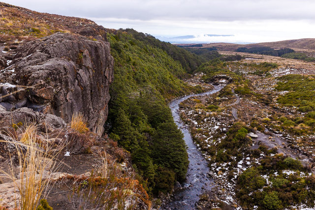 View from the top of the waterfall