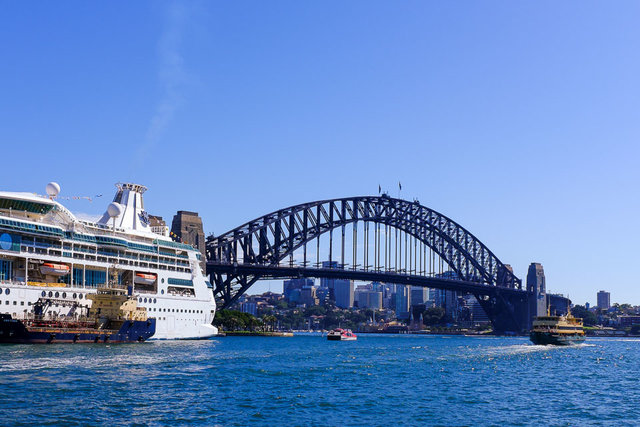 We had a light breakfast with a view of Darling Harbour Bridge