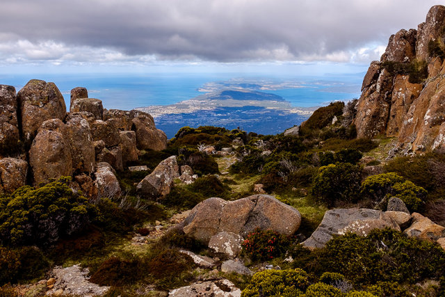 Rock formation on top of the mountain