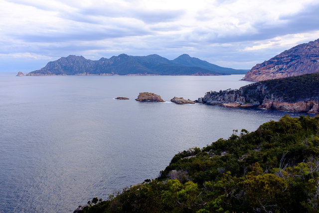 A view of a rocky beach