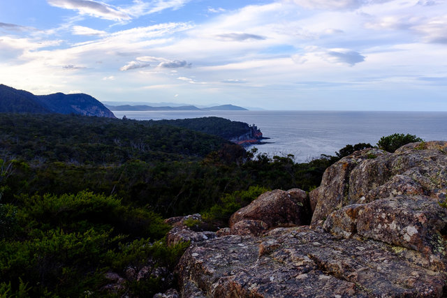 An orange Sleepy Bay in the background