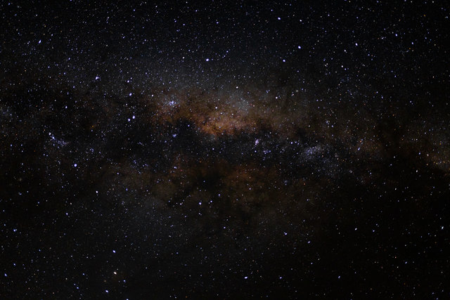 A night sky above Waihi Falls
