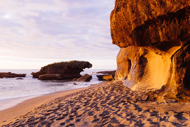 Limestone cliffs throughout the coast